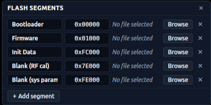 Flash Segments popup