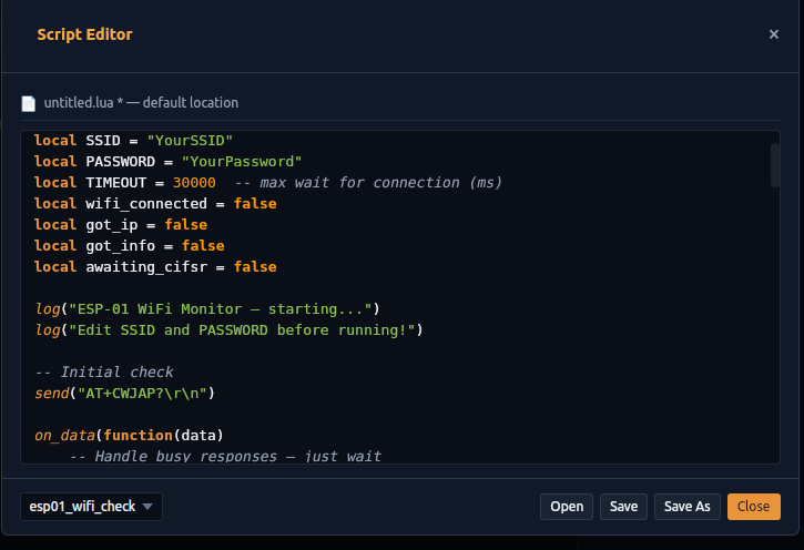 Script Editor
