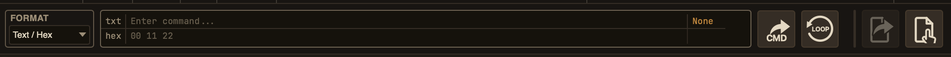 The send bar